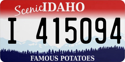 ID license plate I415094