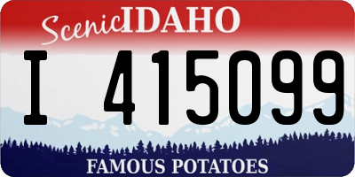 ID license plate I415099