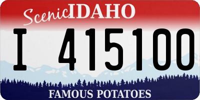 ID license plate I415100