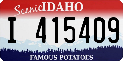 ID license plate I415409