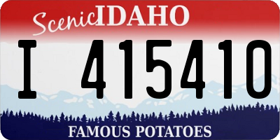 ID license plate I415410