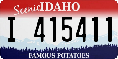 ID license plate I415411