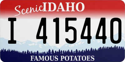 ID license plate I415440