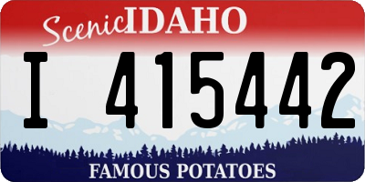 ID license plate I415442