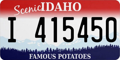 ID license plate I415450