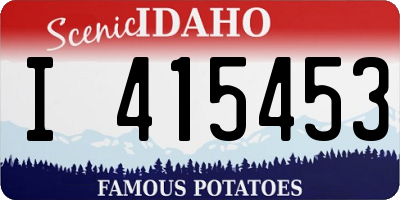 ID license plate I415453