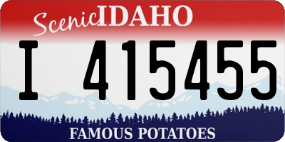 ID license plate I415455