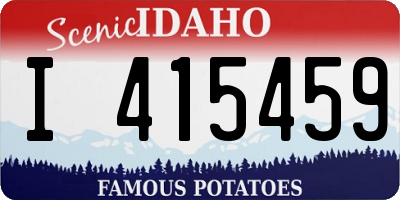 ID license plate I415459