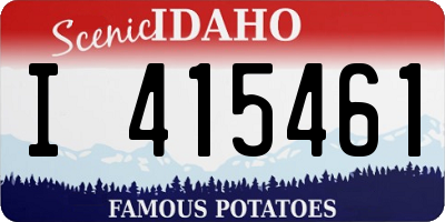 ID license plate I415461