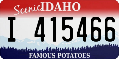 ID license plate I415466