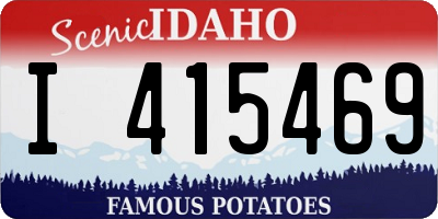 ID license plate I415469