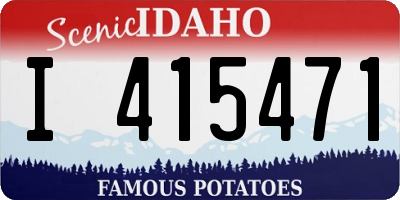 ID license plate I415471