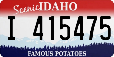 ID license plate I415475