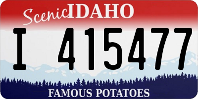 ID license plate I415477