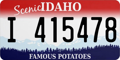 ID license plate I415478