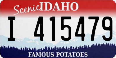 ID license plate I415479