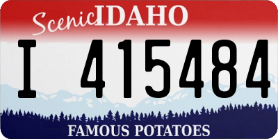 ID license plate I415484