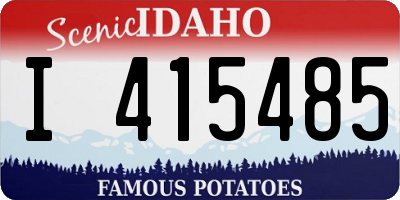 ID license plate I415485