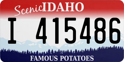 ID license plate I415486
