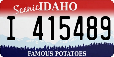 ID license plate I415489
