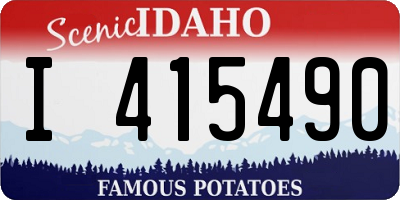 ID license plate I415490