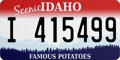 ID license plate I415499