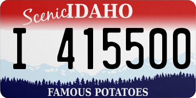 ID license plate I415500