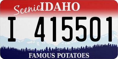 ID license plate I415501