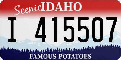 ID license plate I415507