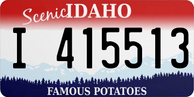 ID license plate I415513