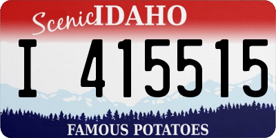 ID license plate I415515