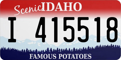 ID license plate I415518
