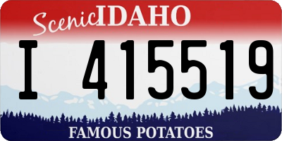 ID license plate I415519