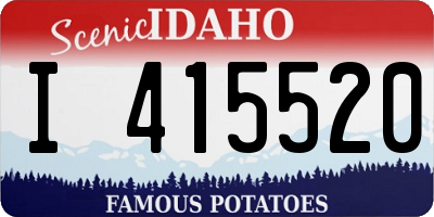 ID license plate I415520