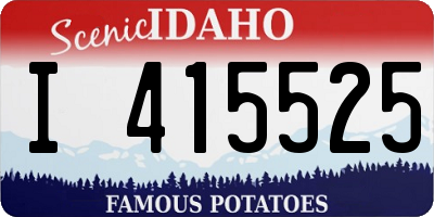 ID license plate I415525