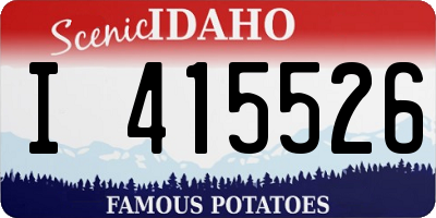 ID license plate I415526
