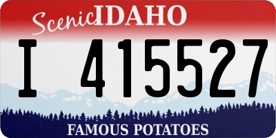ID license plate I415527