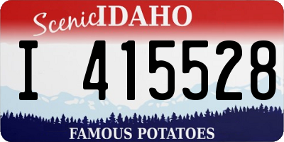 ID license plate I415528