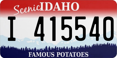 ID license plate I415540