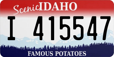 ID license plate I415547