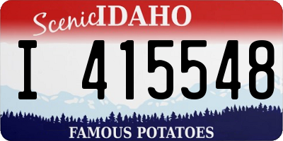 ID license plate I415548