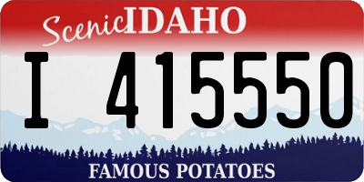 ID license plate I415550