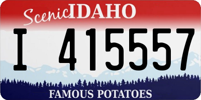 ID license plate I415557