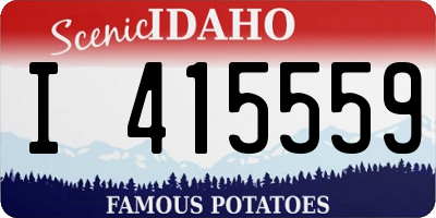 ID license plate I415559