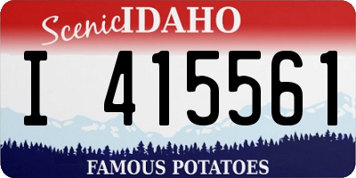 ID license plate I415561