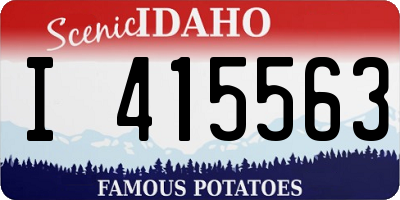 ID license plate I415563