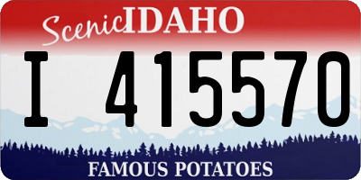 ID license plate I415570