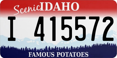 ID license plate I415572