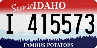 ID license plate I415573