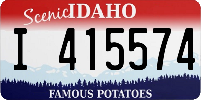 ID license plate I415574